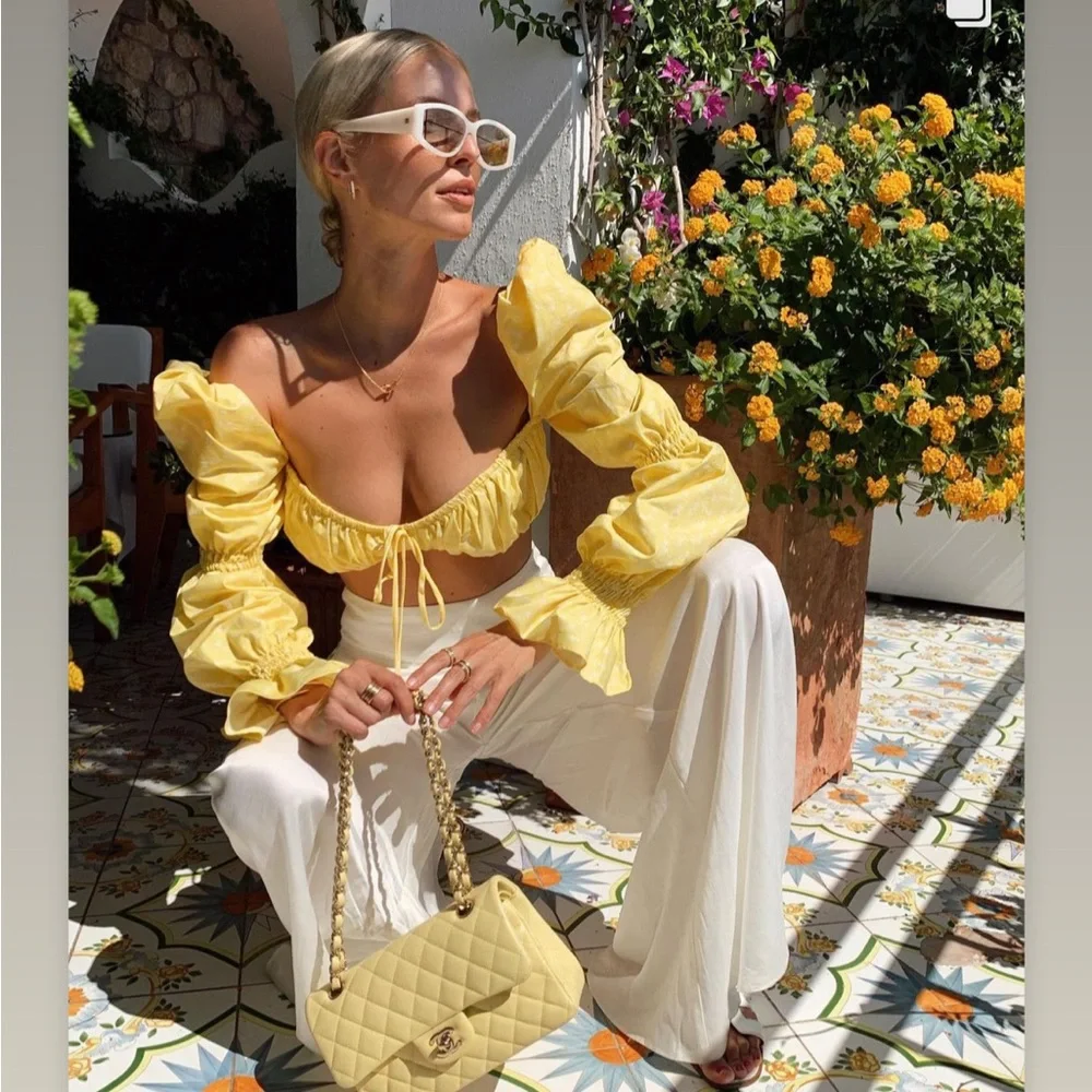 CHANEL Timeless Classic Flap Double Flap bag in Yellow Caviar Leather Medium - Picture 16 of 16